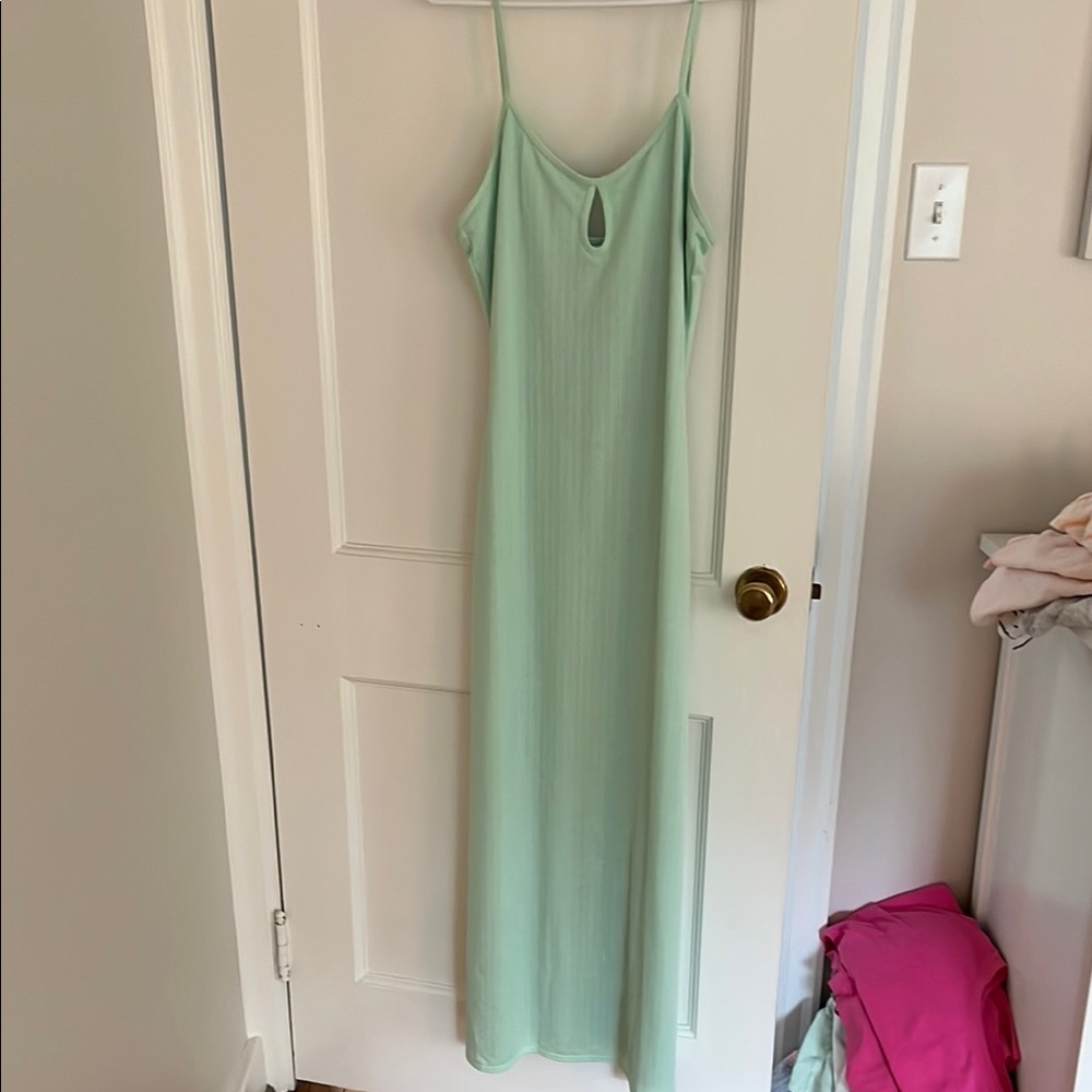 Mint Green Spaghetti Strap Dress